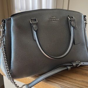 Coach silver hand/shoulder bag adjustable